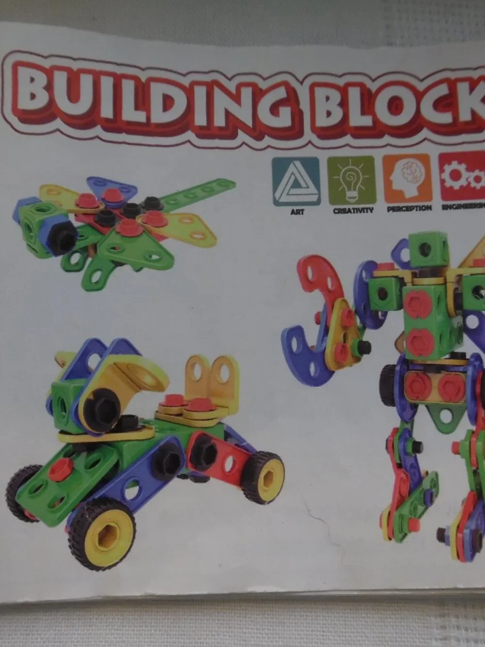 Jasonwell Building Blocks STEM Learning Educational Construction Toy 98 Pieces